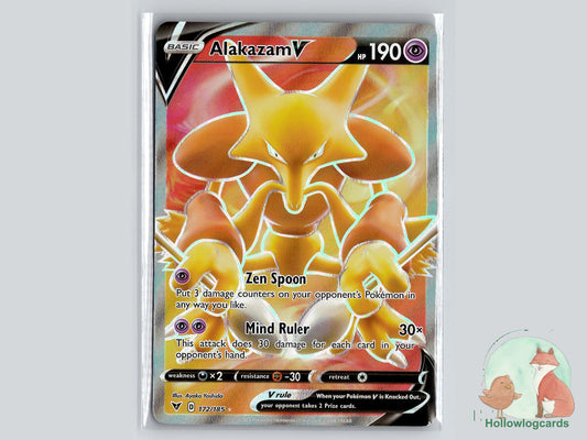 Alakazam V (172/185) - Vivid Voltage Pokémon Card