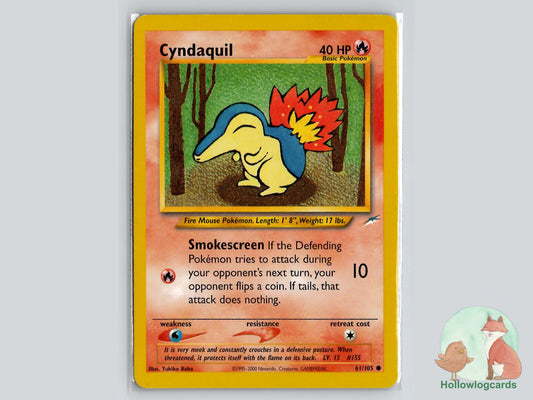 Cyndaquil (61/105) - Neo Destiny Pokémon Card