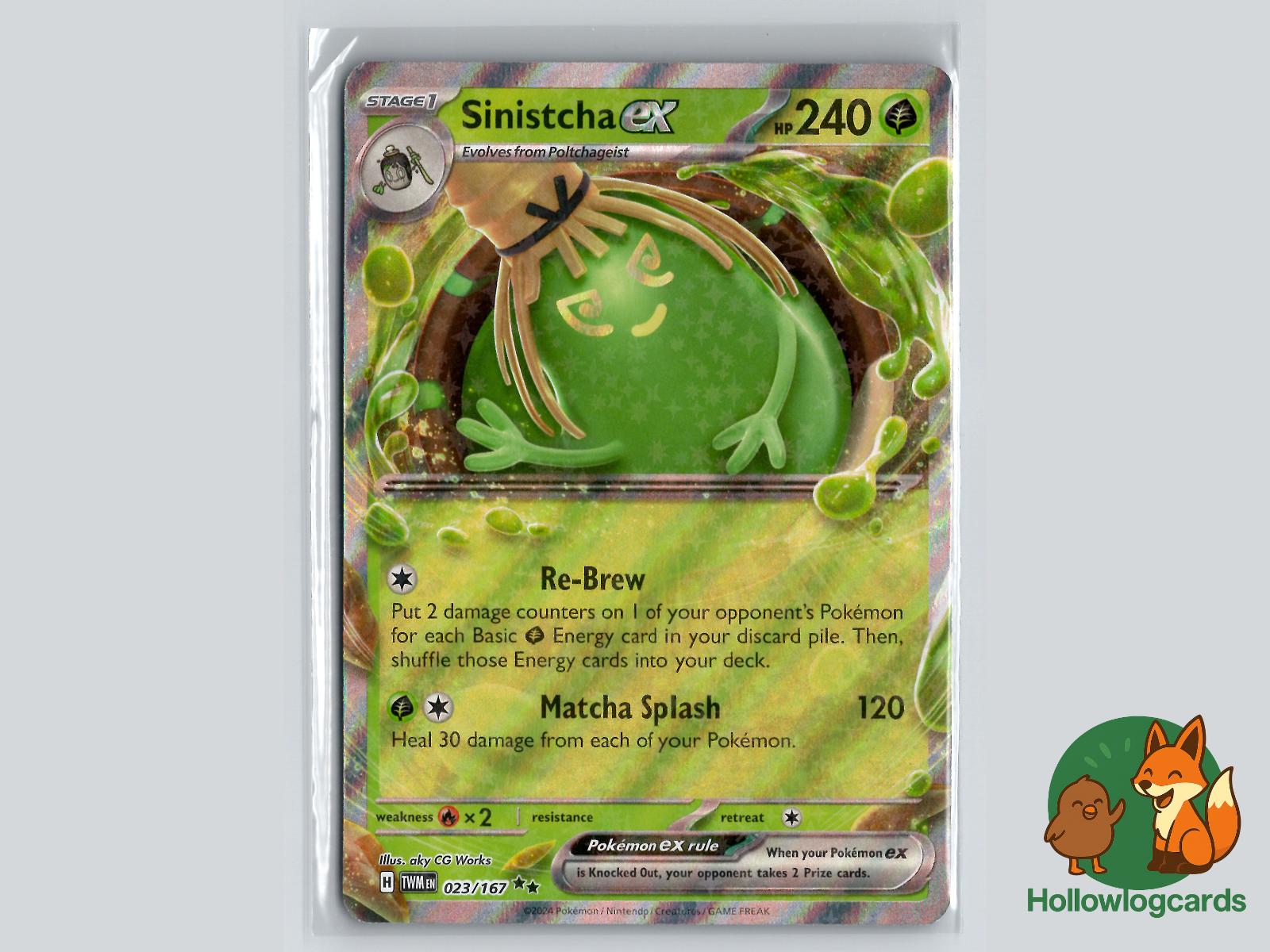Sinistcha ex (023/167) - Twilight Masquerade Pokémon Card