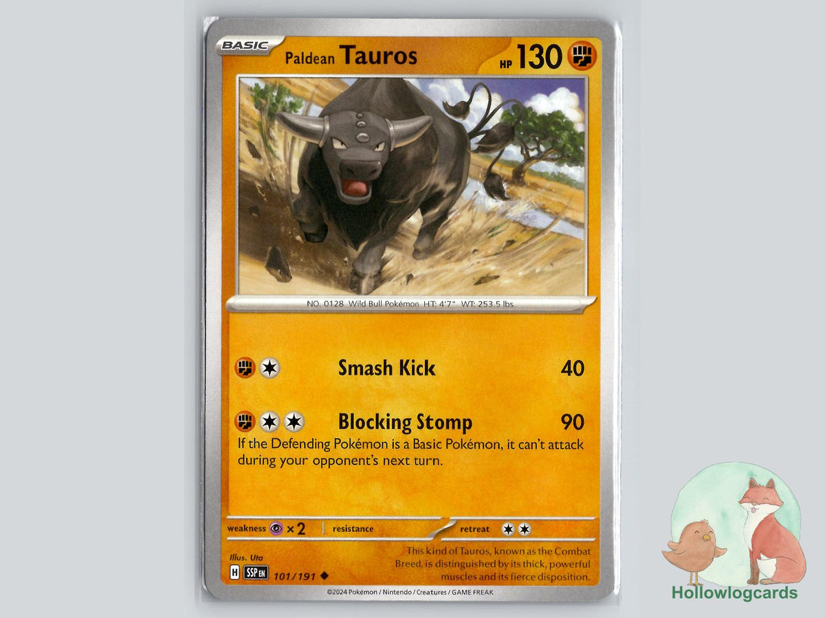 Paldean Tauros (101/191) - Surging Sparks Pokémon Card