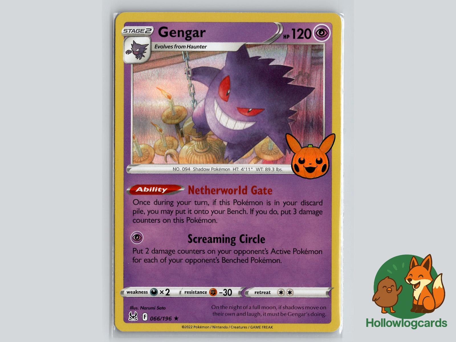 Gengar (066/196) Pokémon Card