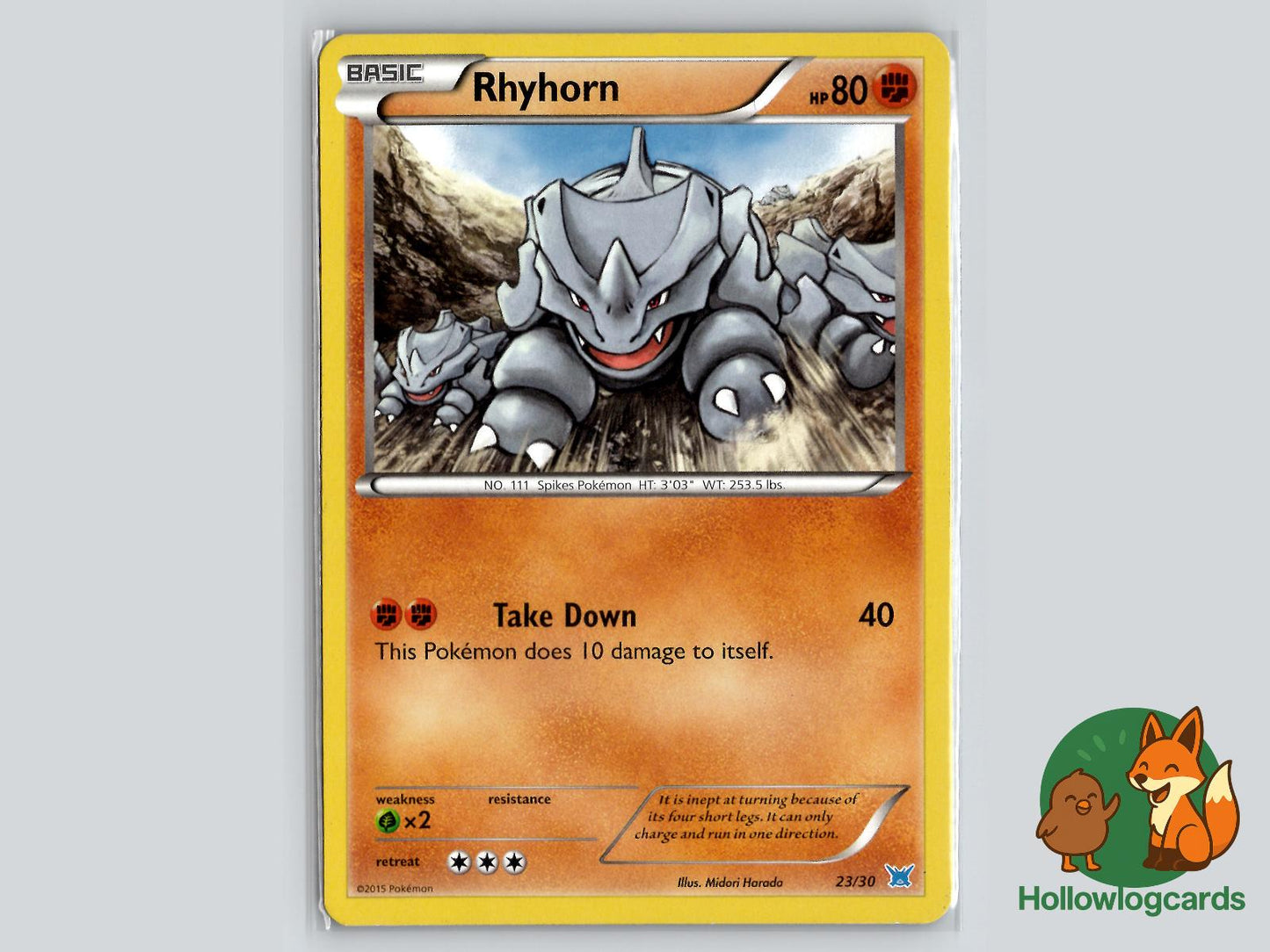 Rhyhorn (23/30) - XY Pokémon Card