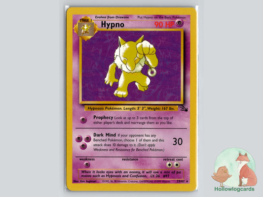 Hypno (23/62) - Fossil Pokémon Card