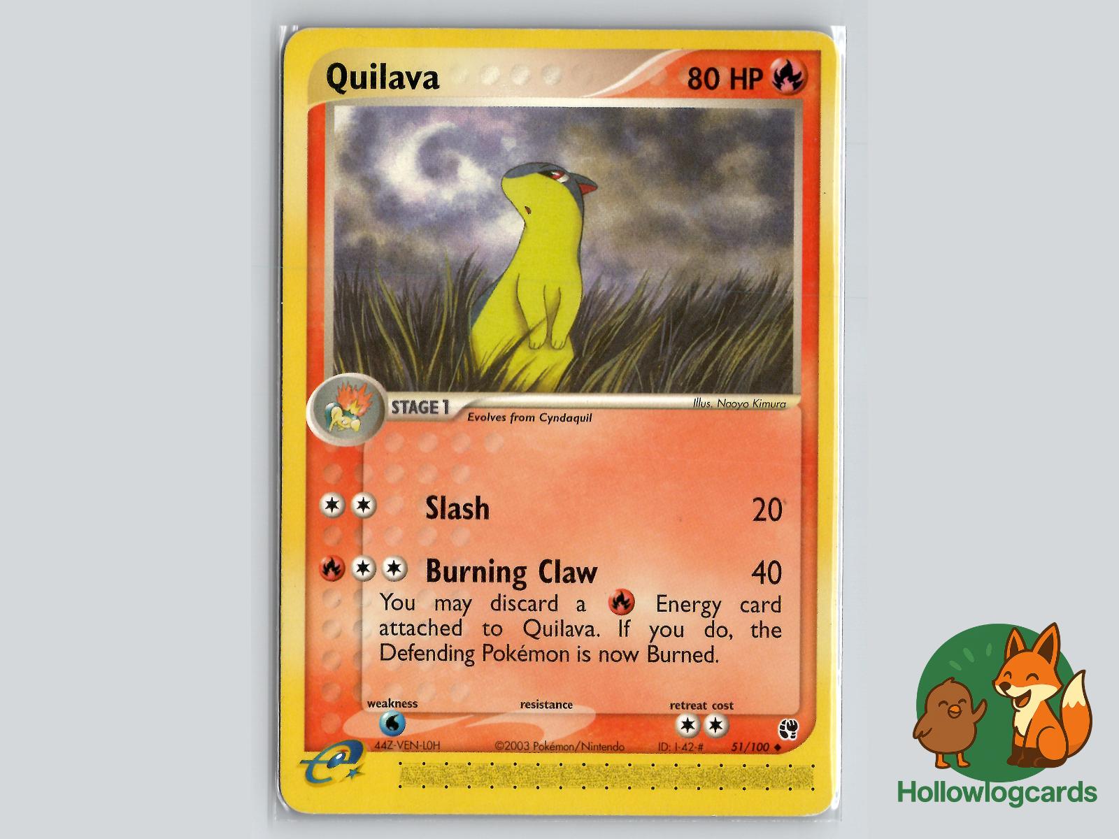 Quilava (51/100) - Sandstorm Pokémon Card