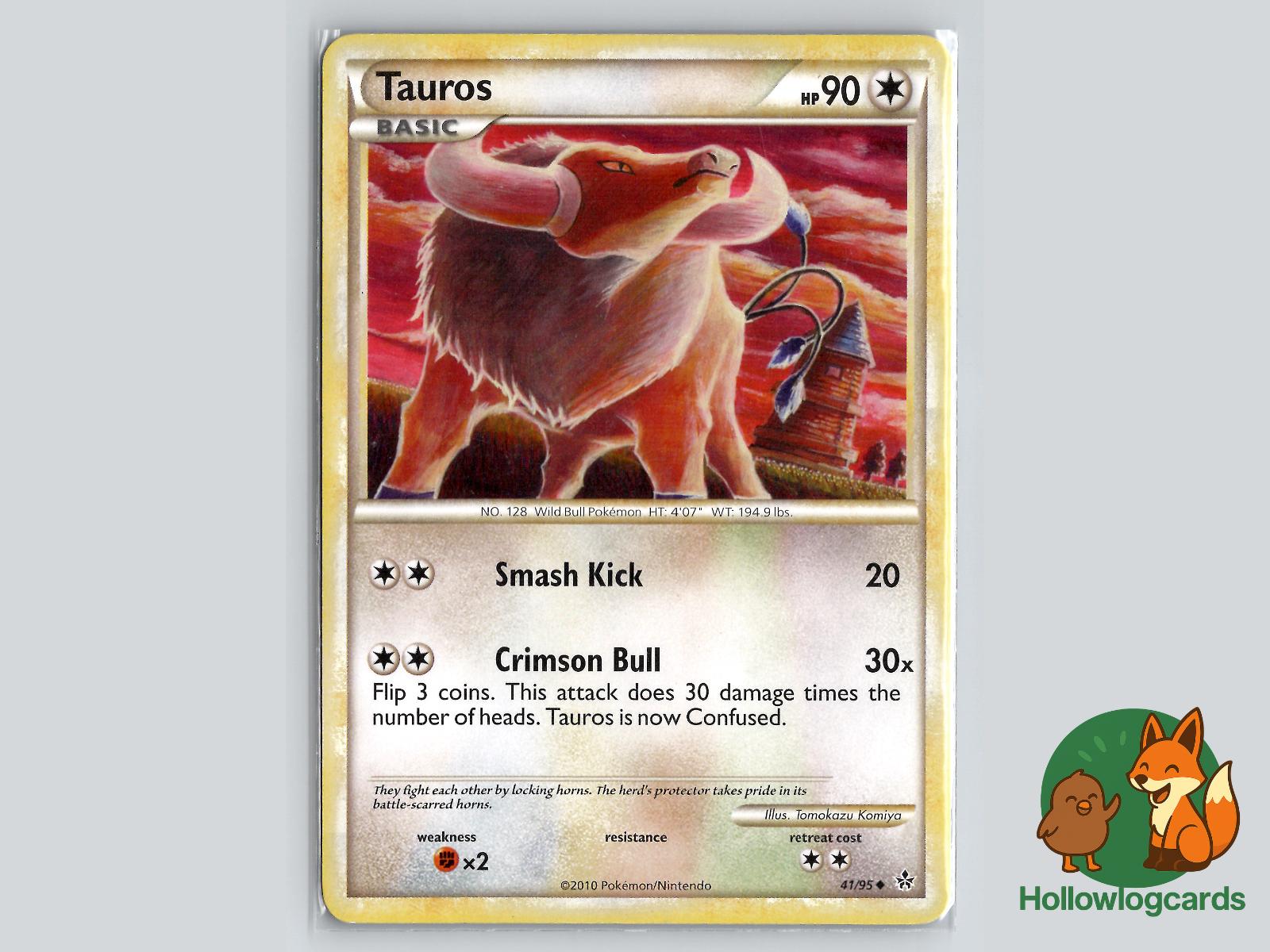 Tauros (41/95) - Unleashed Pokémon Card