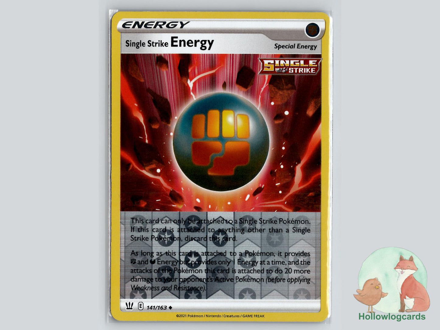 Single Strike Energy (141/163) - Battle Styles Pokémon Card
