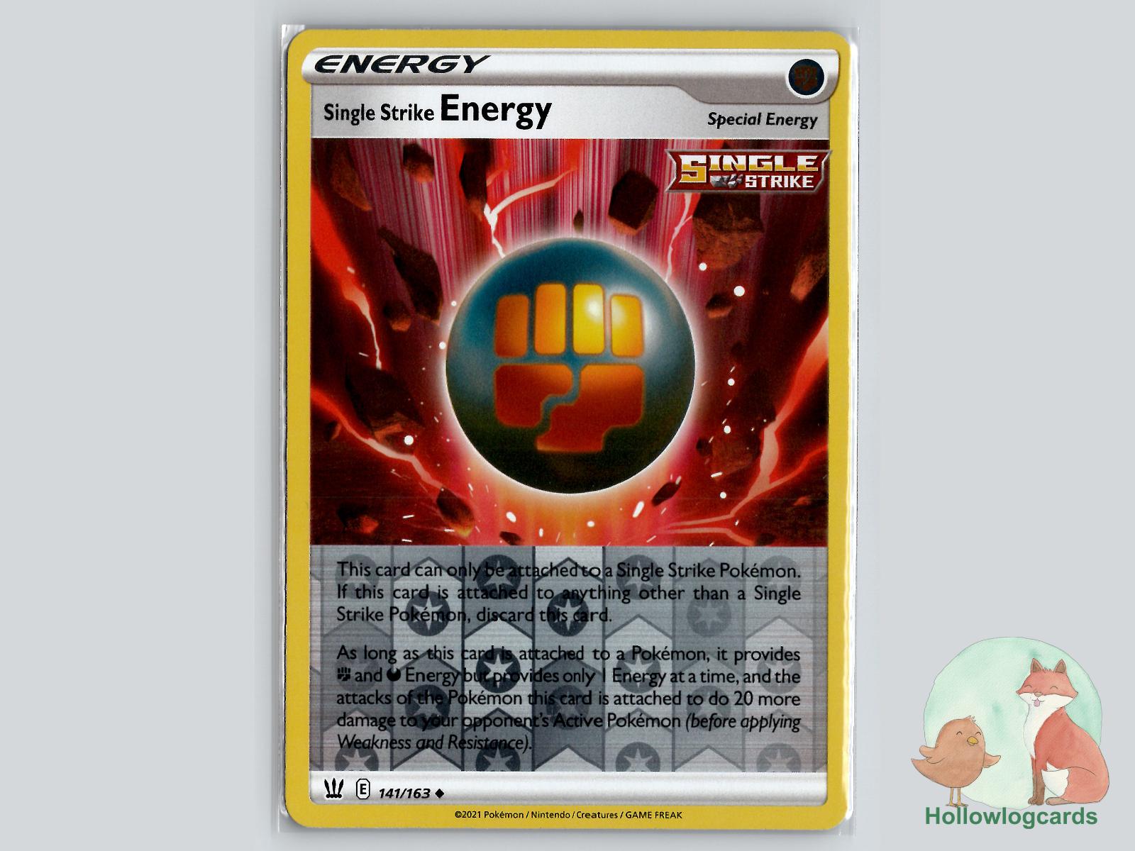Single Strike Energy (141/163) - Battle Styles Pokémon Card