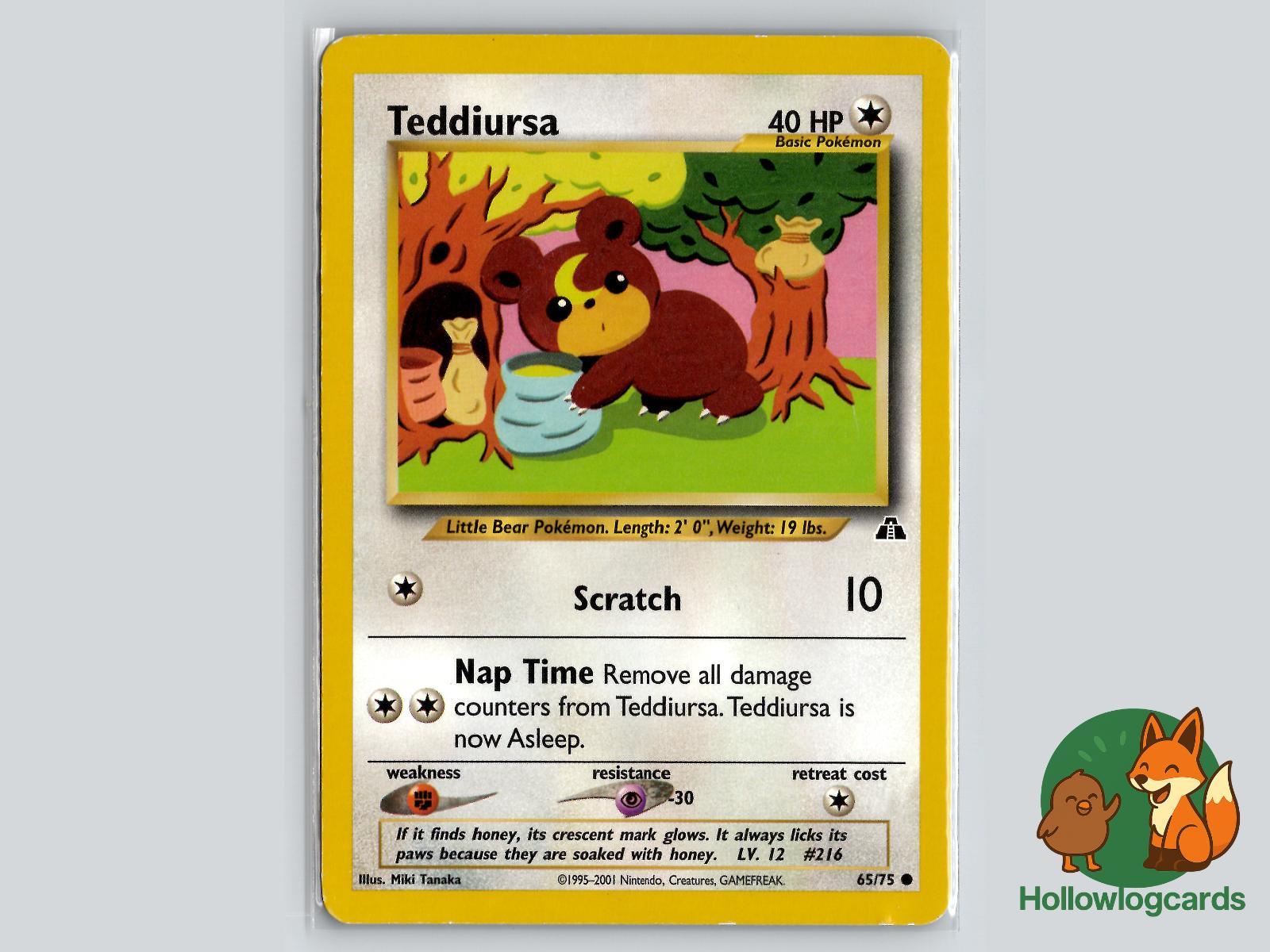 Teddiursa (65/75) - Neo Discovery Pokémon Card