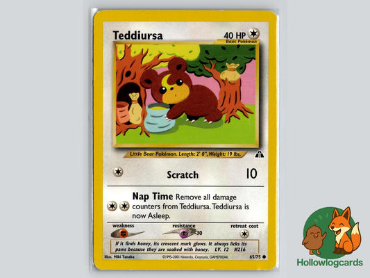 Teddiursa (65/75) - Neo Discovery Pokémon Card