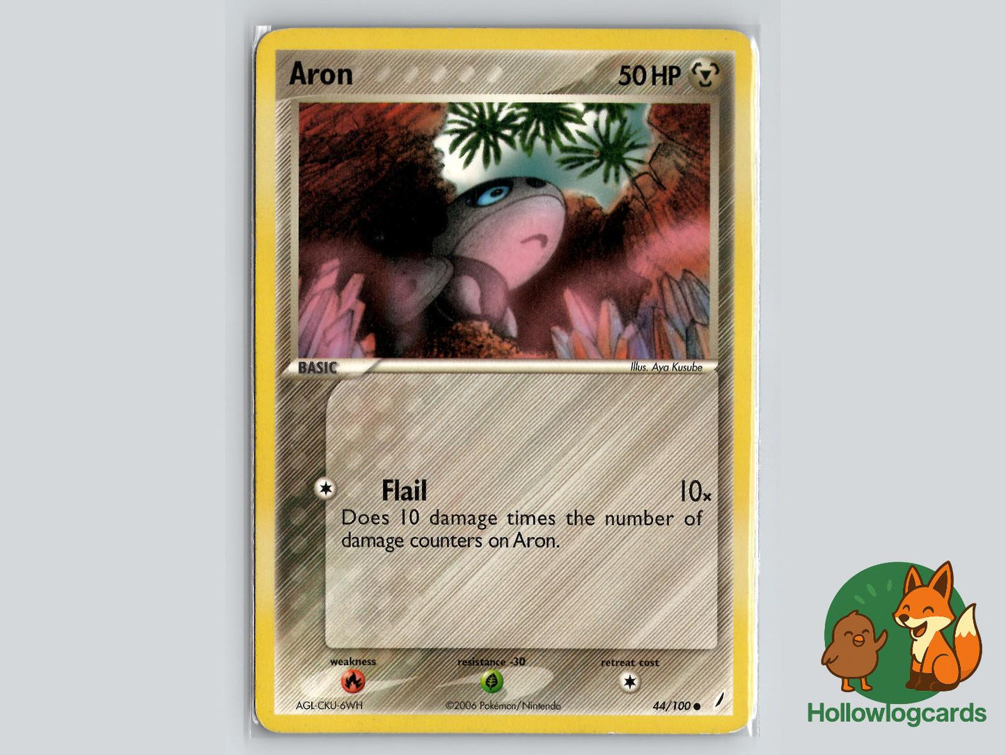 Aron (44/100) - Crystal Guardians Pokémon Card
