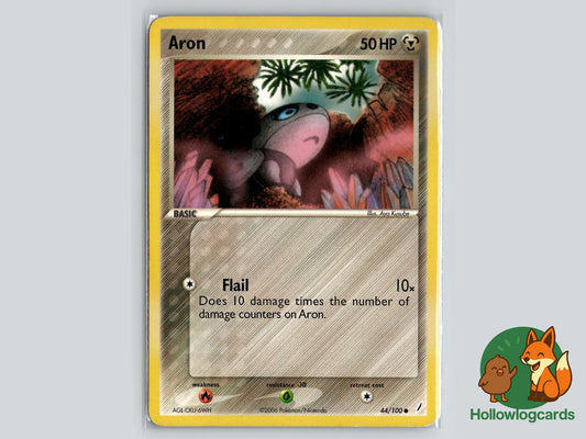 Aron (44/100) - Crystal Guardians Pokémon Card