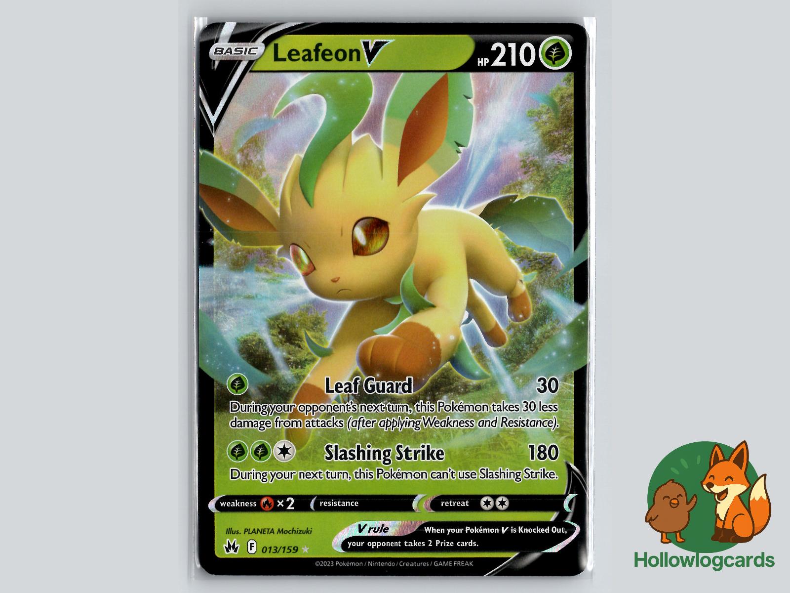 Leafeon V (013/159) - Crown Zenith Pokémon Card