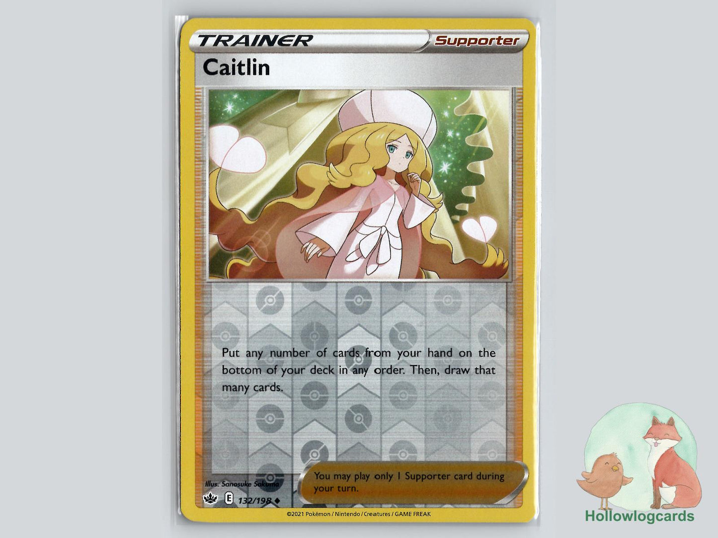 Caitlin (132/198) - Chilling Reign Pokémon Card
