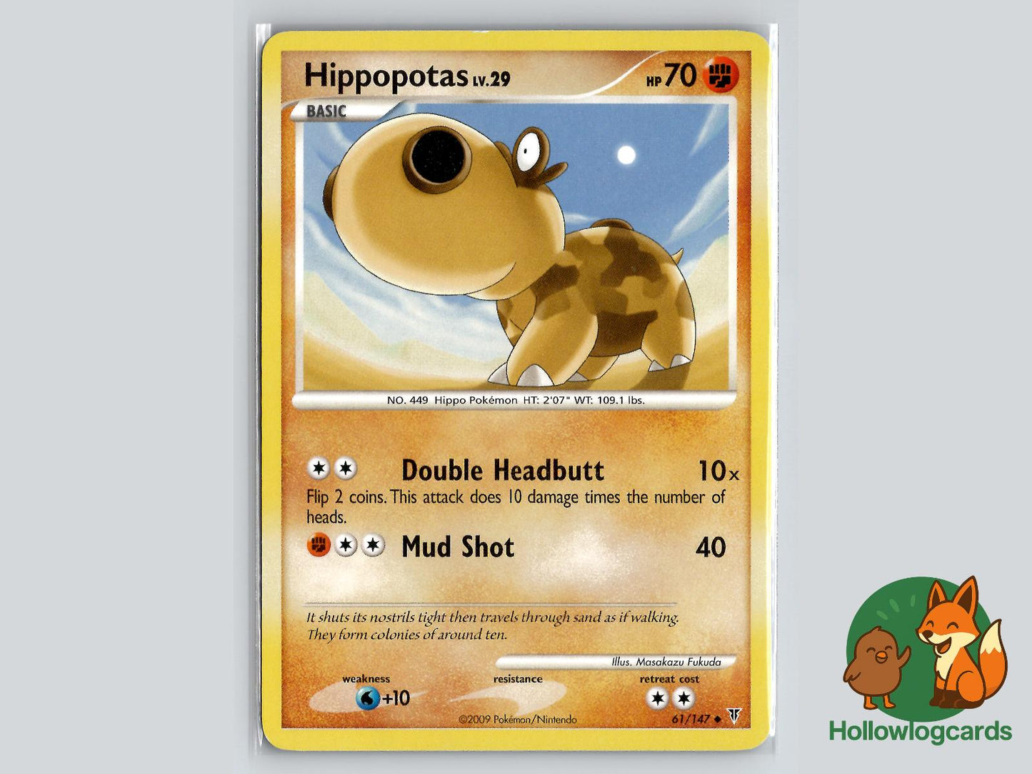 Hippopotas (61/147) - Supreme Victors Pokémon Card