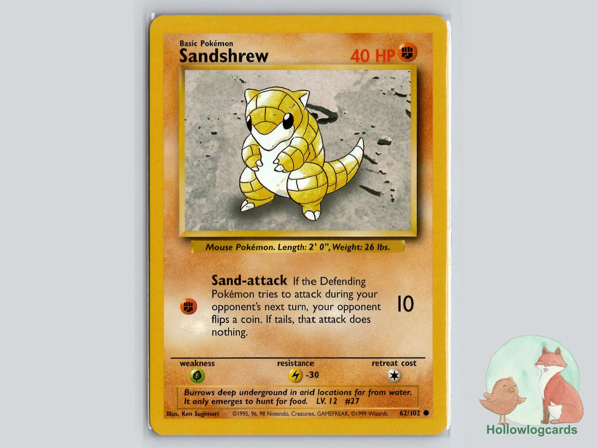 Sandshrew (62/102) - Base Pokémon Card