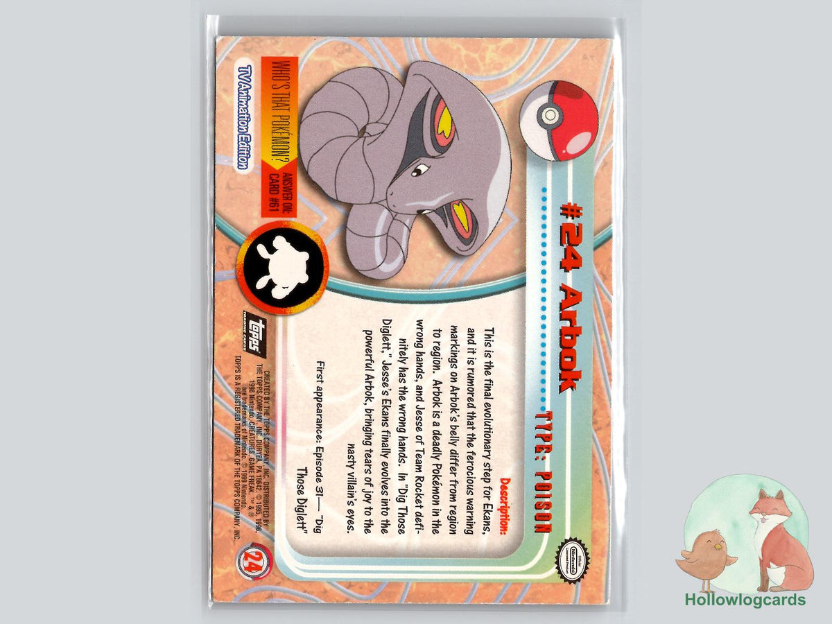 Arbok (#24) - Chrome - Topps Trading Cards Series 1