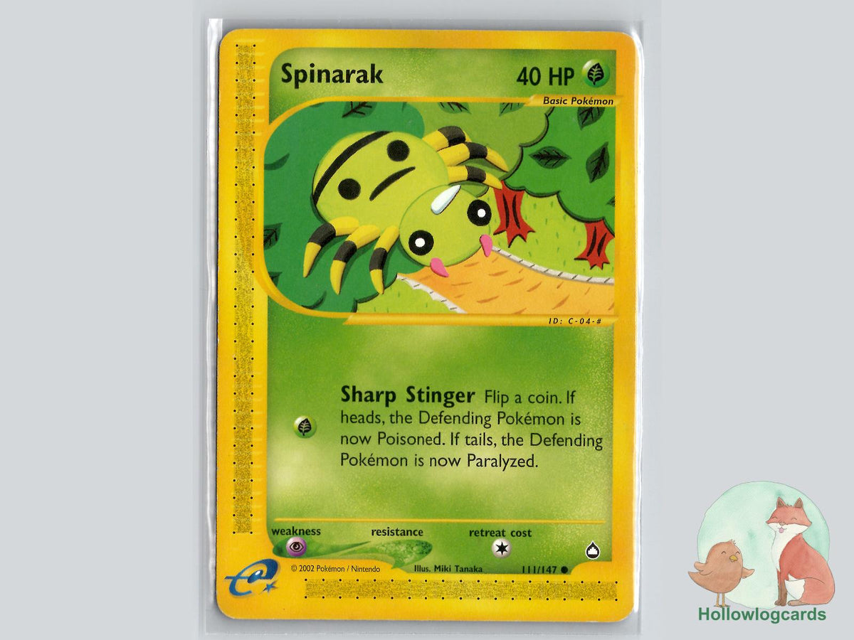Spinarak (111/147) - Aquapolis Pokémon Card
