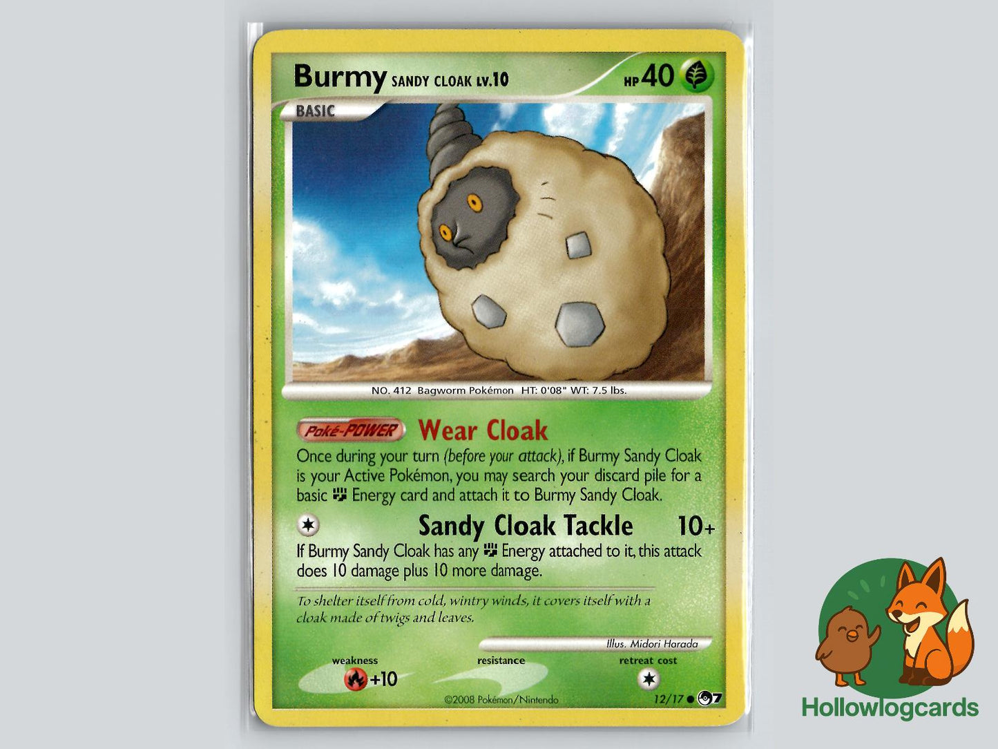 Burmy Sandy Cloak (12/17) - POP Series 7 Pokémon Card