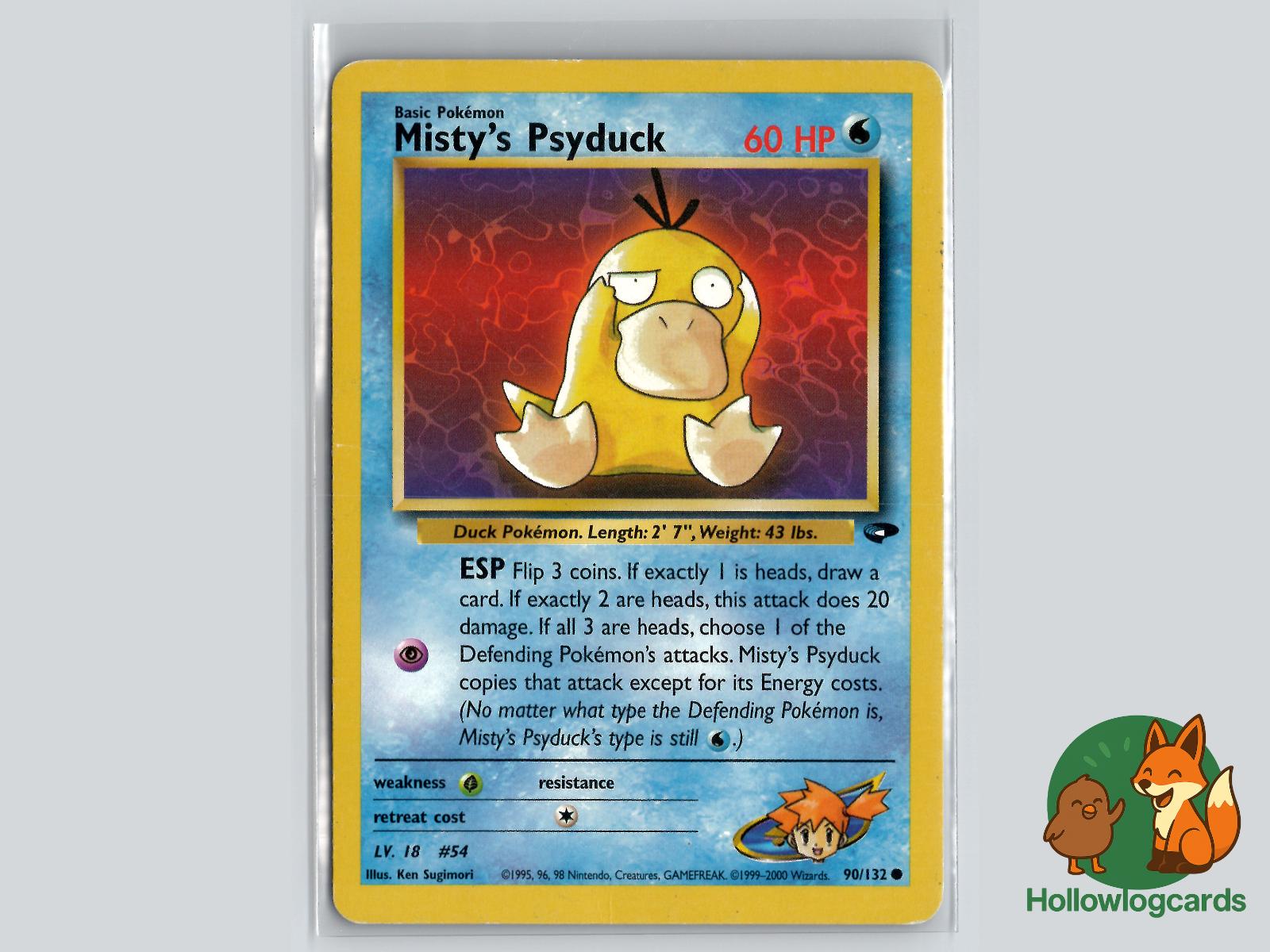 Misty's Psyduck (90/132) - Gym Challenge Pokémon Card