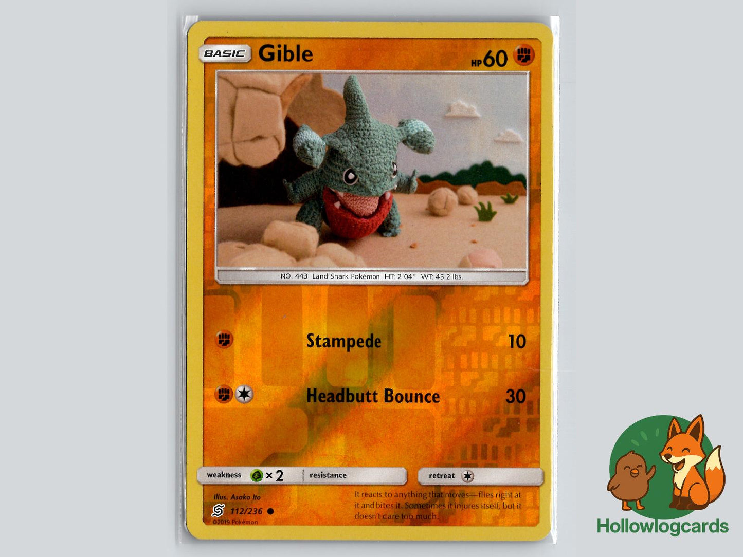 Gible (112/236) - Unified Minds Pokémon Card