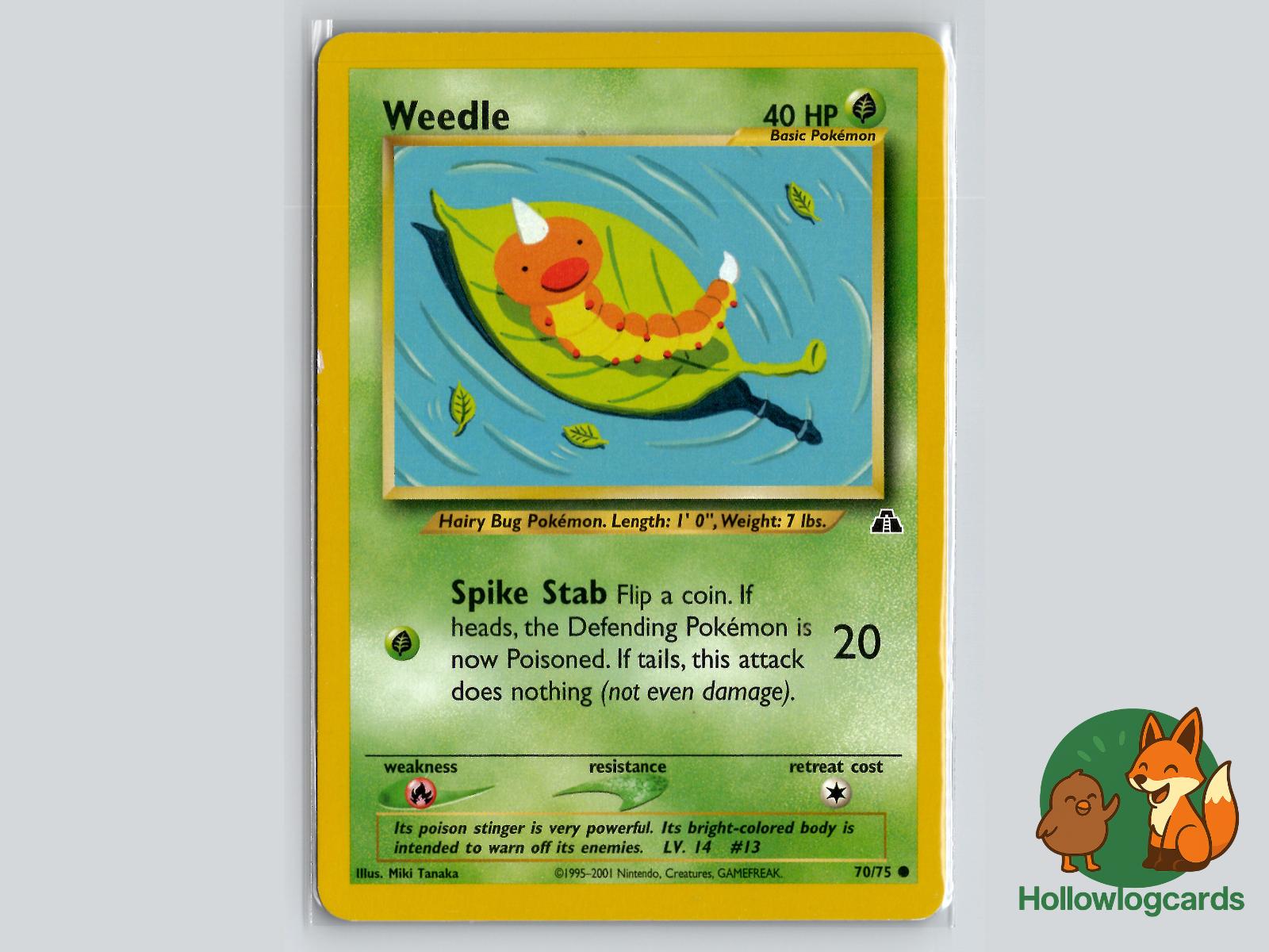 Weedle (70/75) - Neo Discovery Pokémon Card