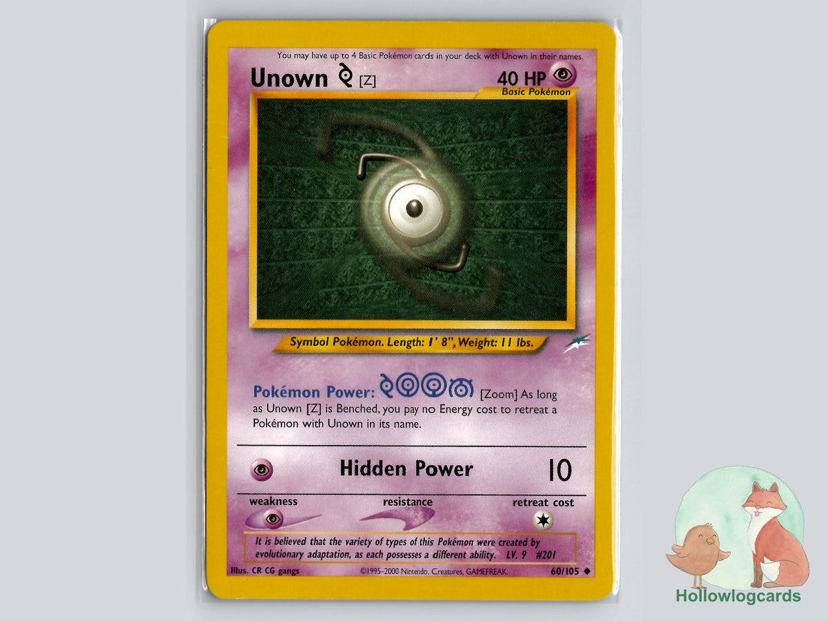 Unown [Z] (60/105) - Neo Destiny Pokémon Card