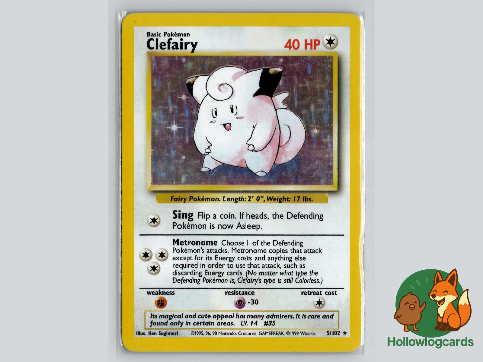 Clefairy (5/102) - Base Pokémon Card