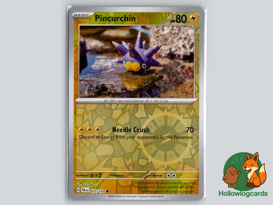 Pincurchin (072/193) - Paldea Evolved Pokémon Card