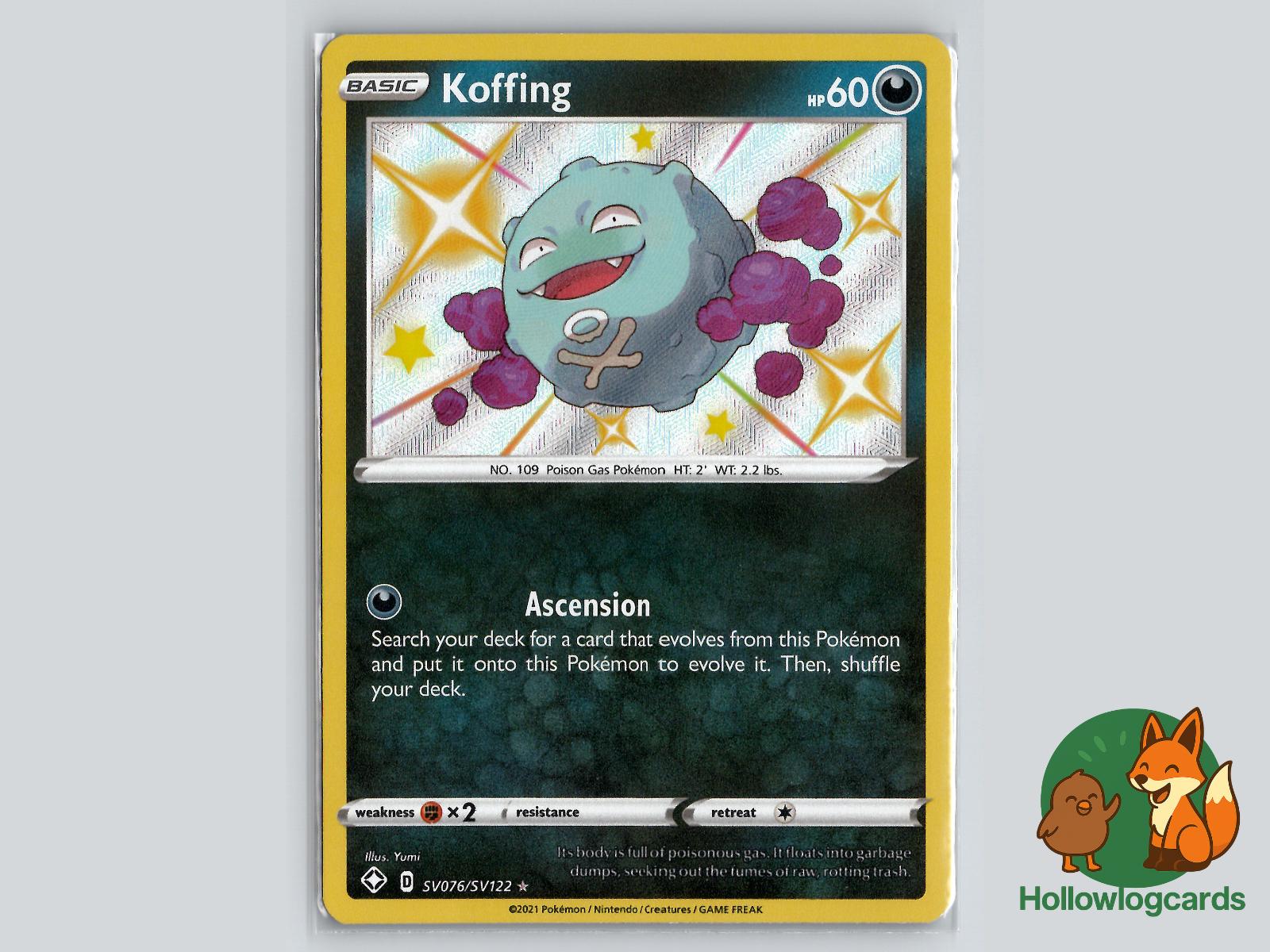 Koffing (SV076/SV122) - Shining Fates Pokémon Card
