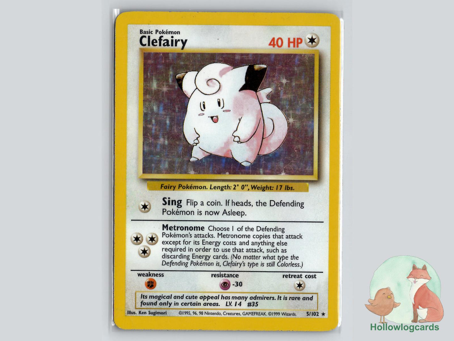 Clefairy (5/102) - Base Pokémon Card