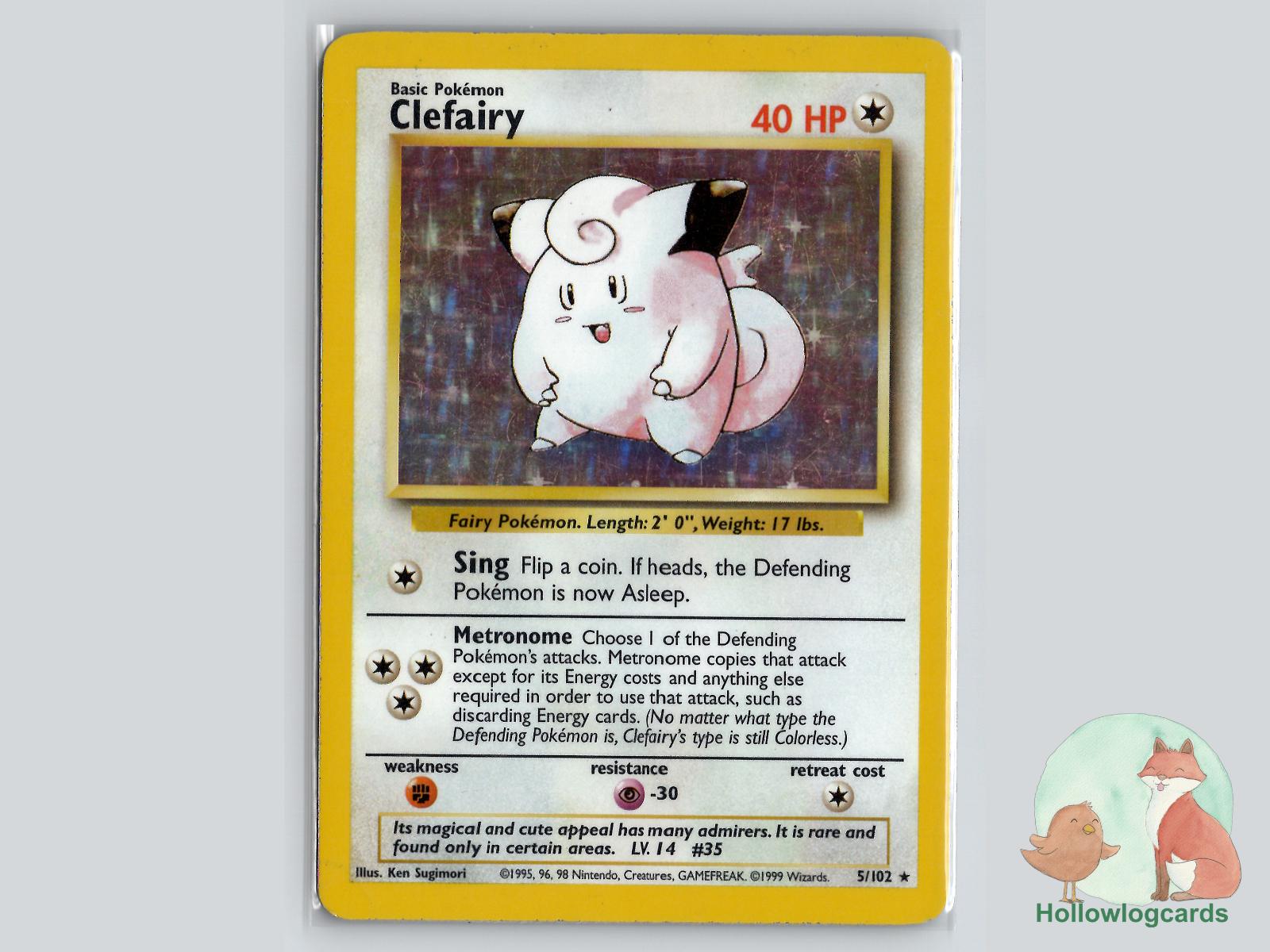 Clefairy (5/102) - Base Pokémon Card