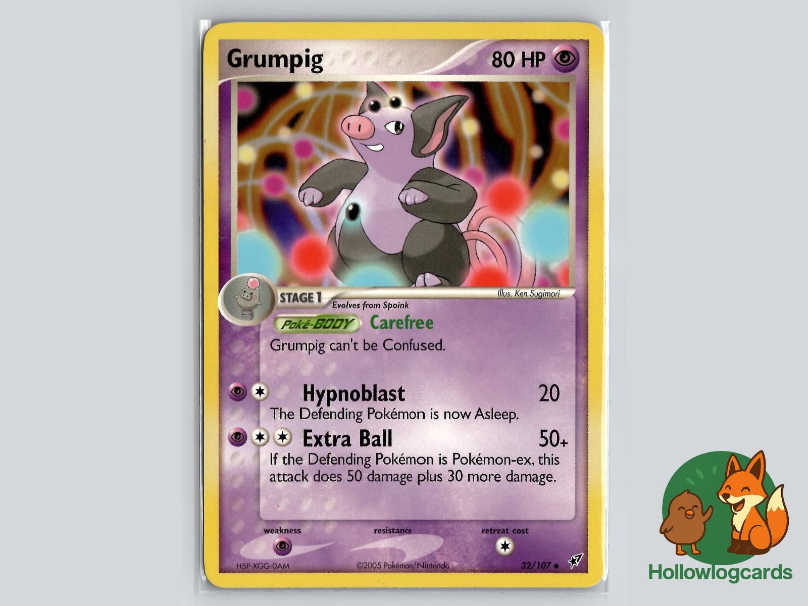 Grumpig (32/107) - Deoxys Pokémon Card
