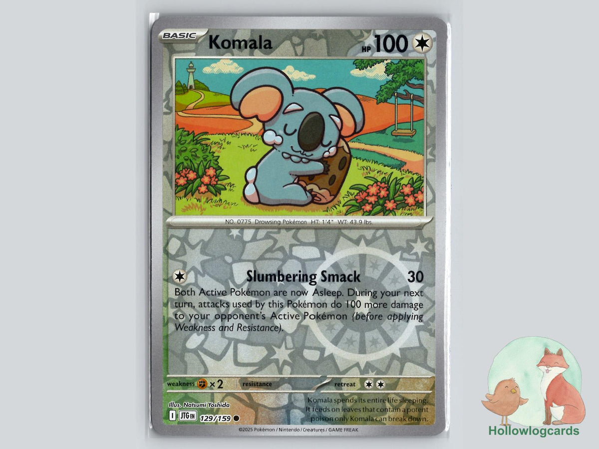 Komala (129/159) - Journey Together Pokémon Card