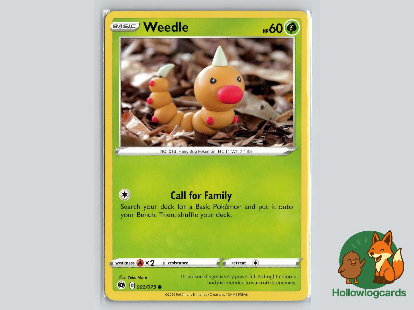 Weedle (002/073) - Champion's Path Pokémon Card