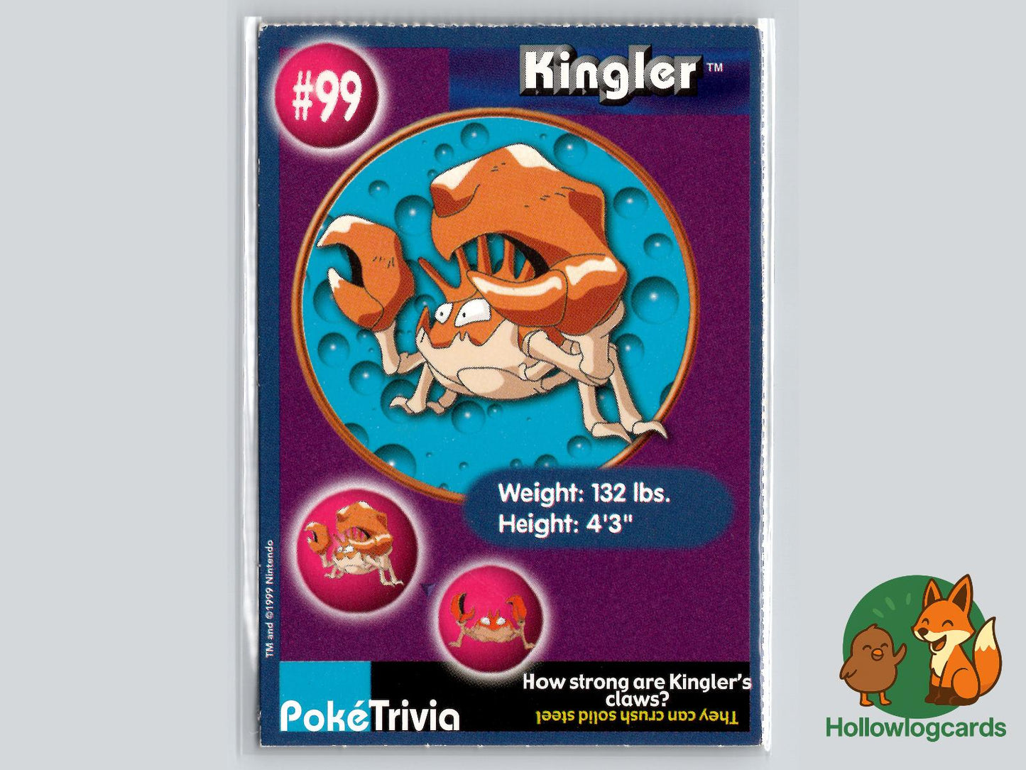 Kingler (99) Pokémon Card
