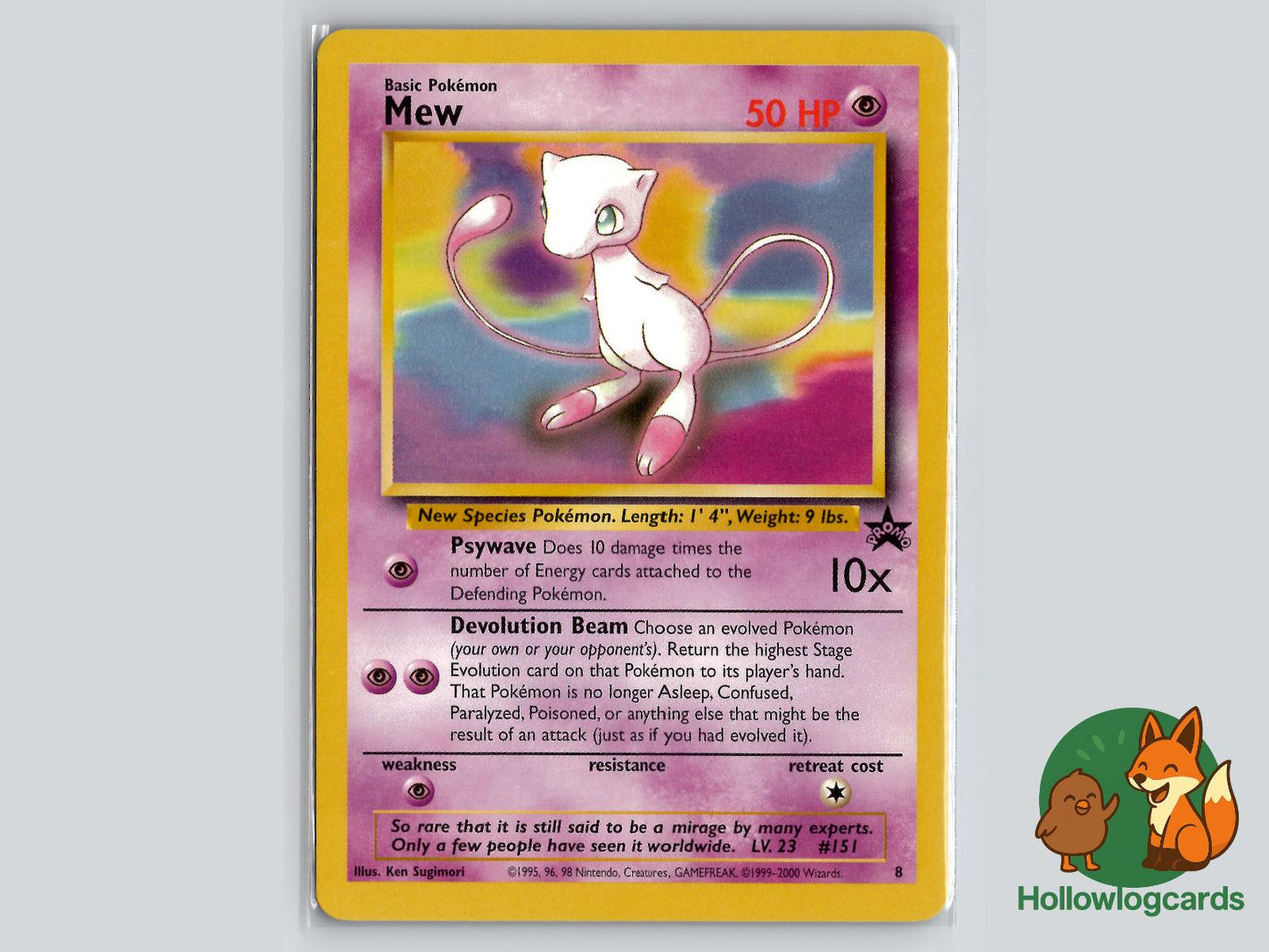 Mew (8) - Wizards Black Star Promos Pokémon Card