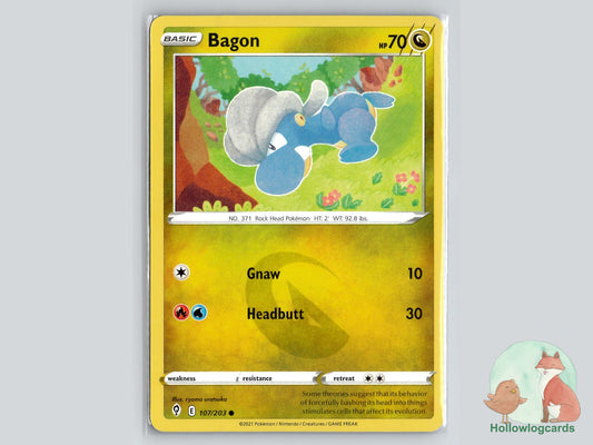 Bagon (107/203) - Evolving Skies Pokémon Card