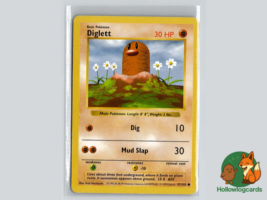 Diglett (47/102) - Base Pokémon Card