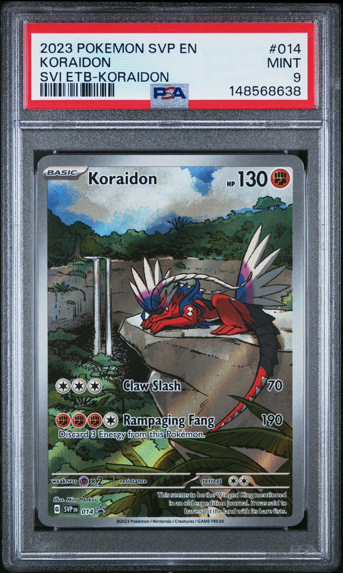 Graded Koraidon (014) - Scarlet & Violet Elite Trainer Box-Koraidon - PSA Mint 9