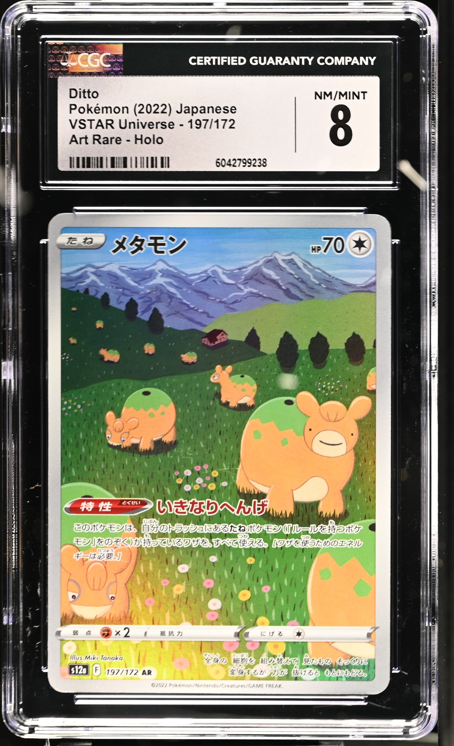 Graded Ditto (197/172) - VSTAR Universe Pokémon Card