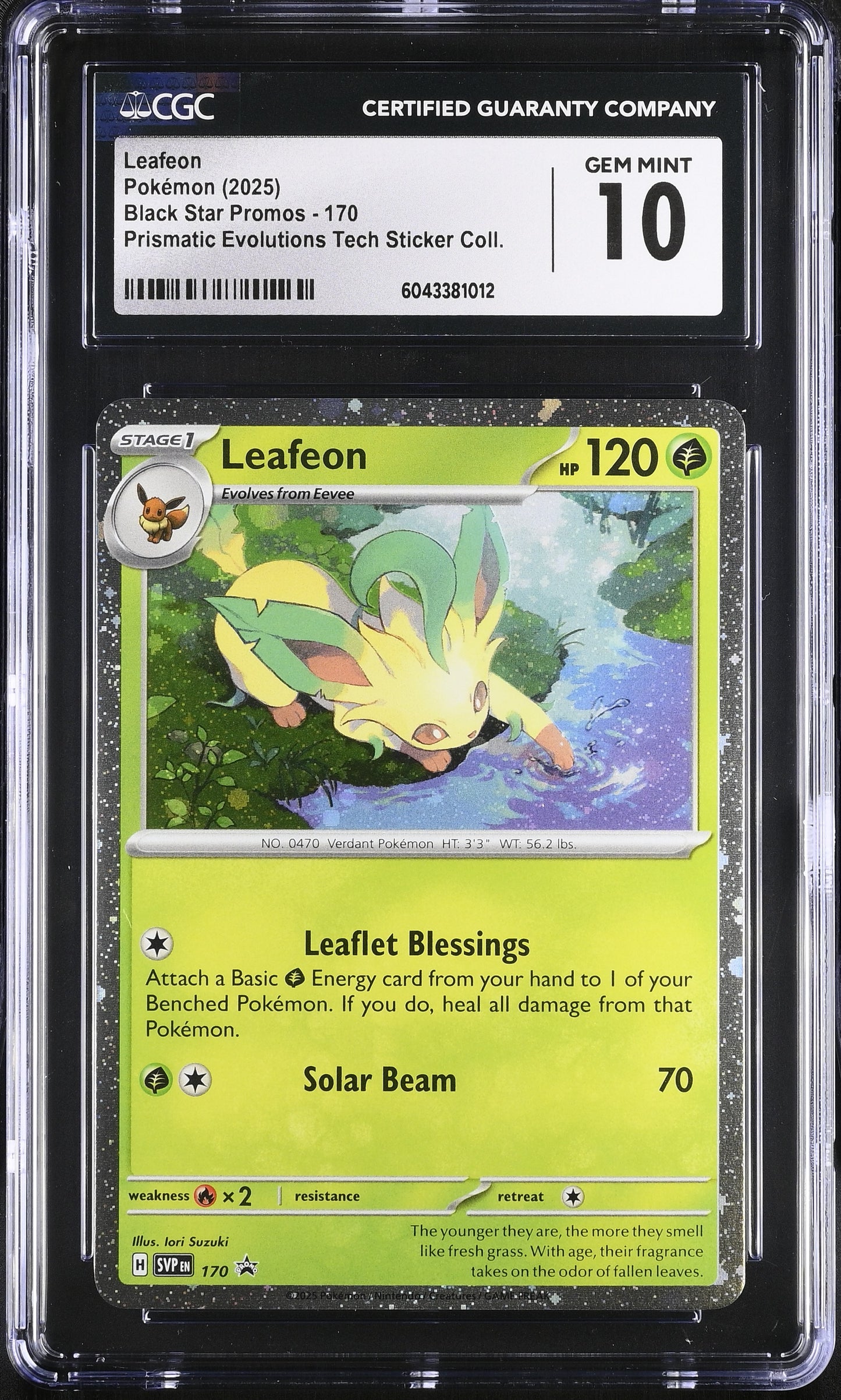Graded Leafeon (170) Pokémon Card