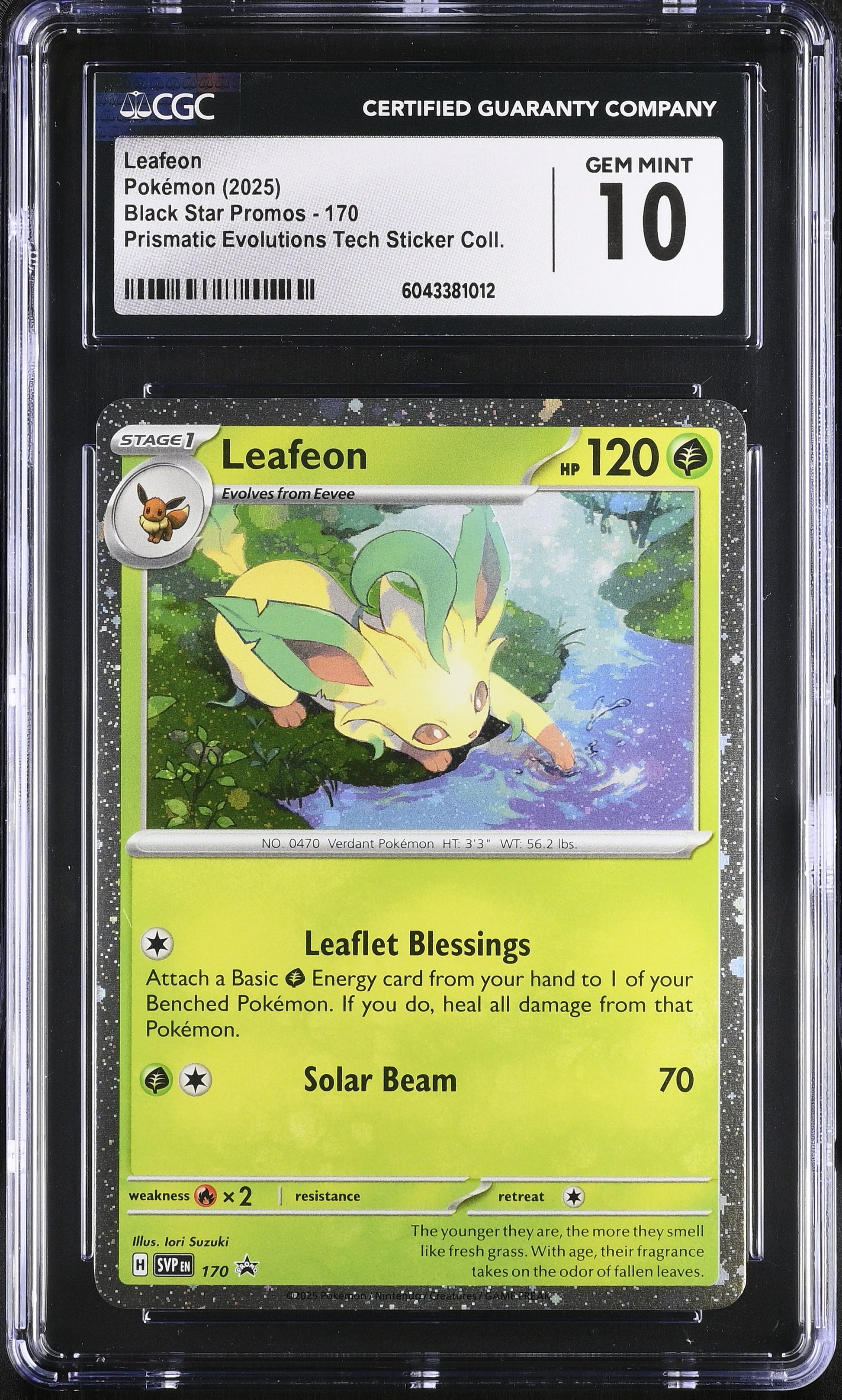 Graded Leafeon (170) Pokémon Card