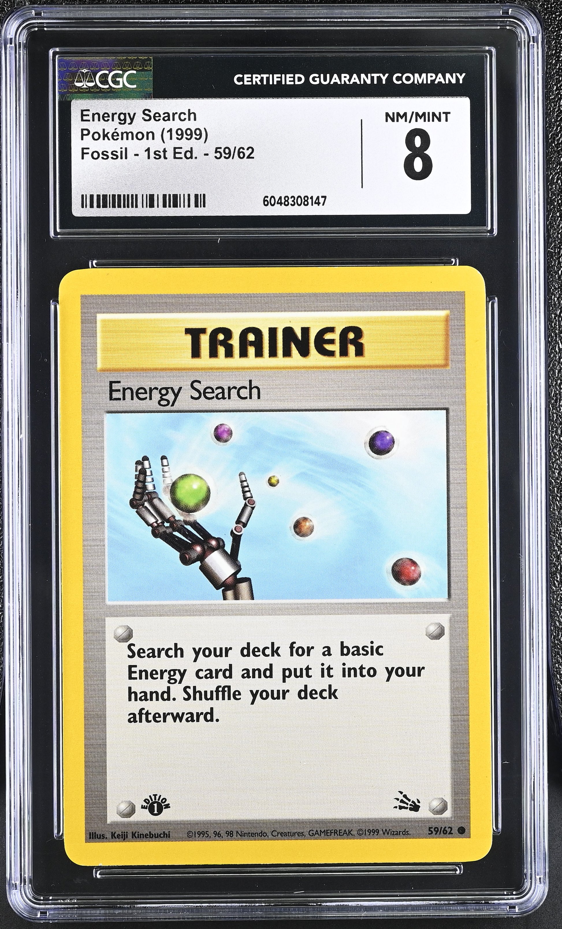Graded Energy Search (59/62) Pokémon Card