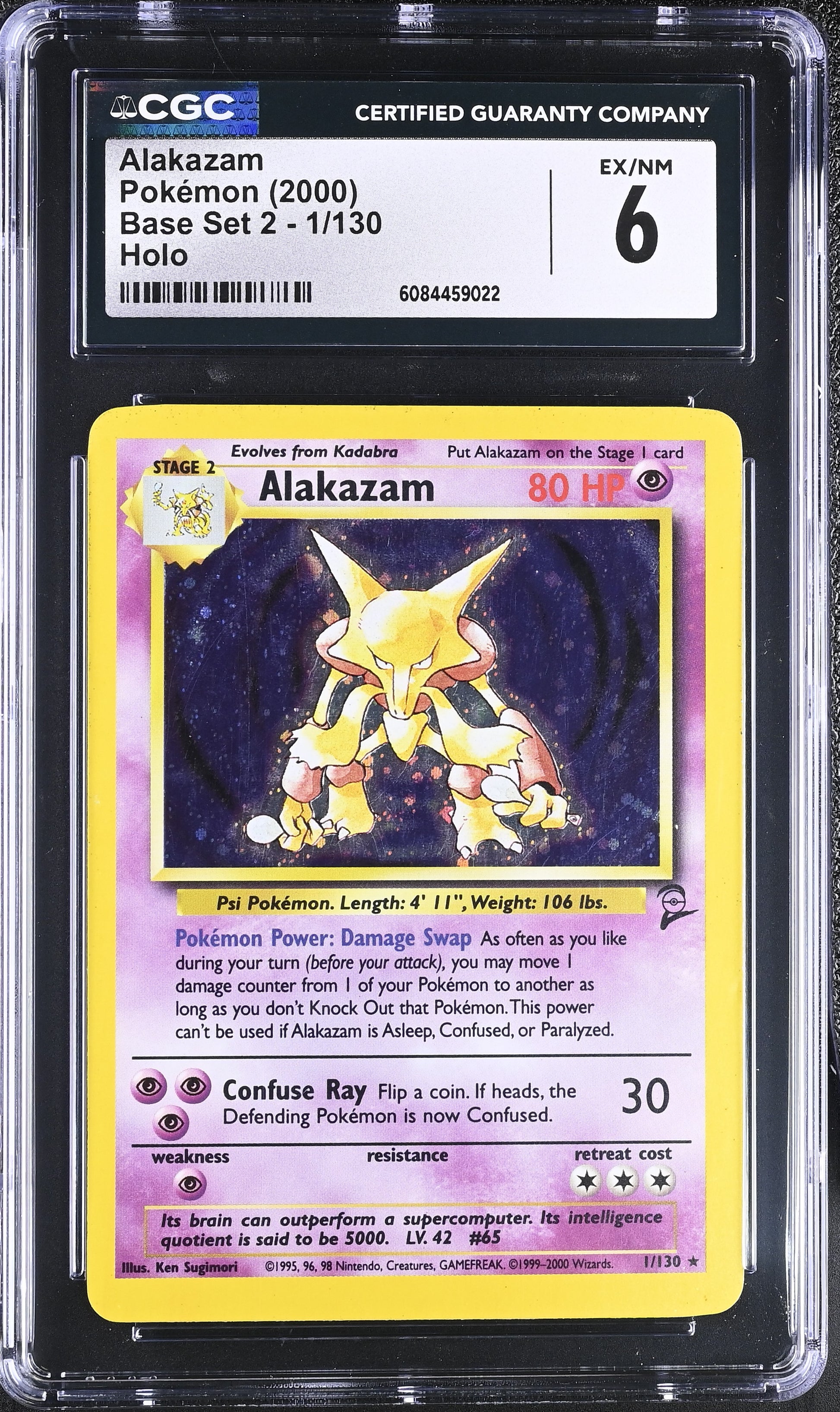 Graded Alakazam (1/130) Pokémon Card