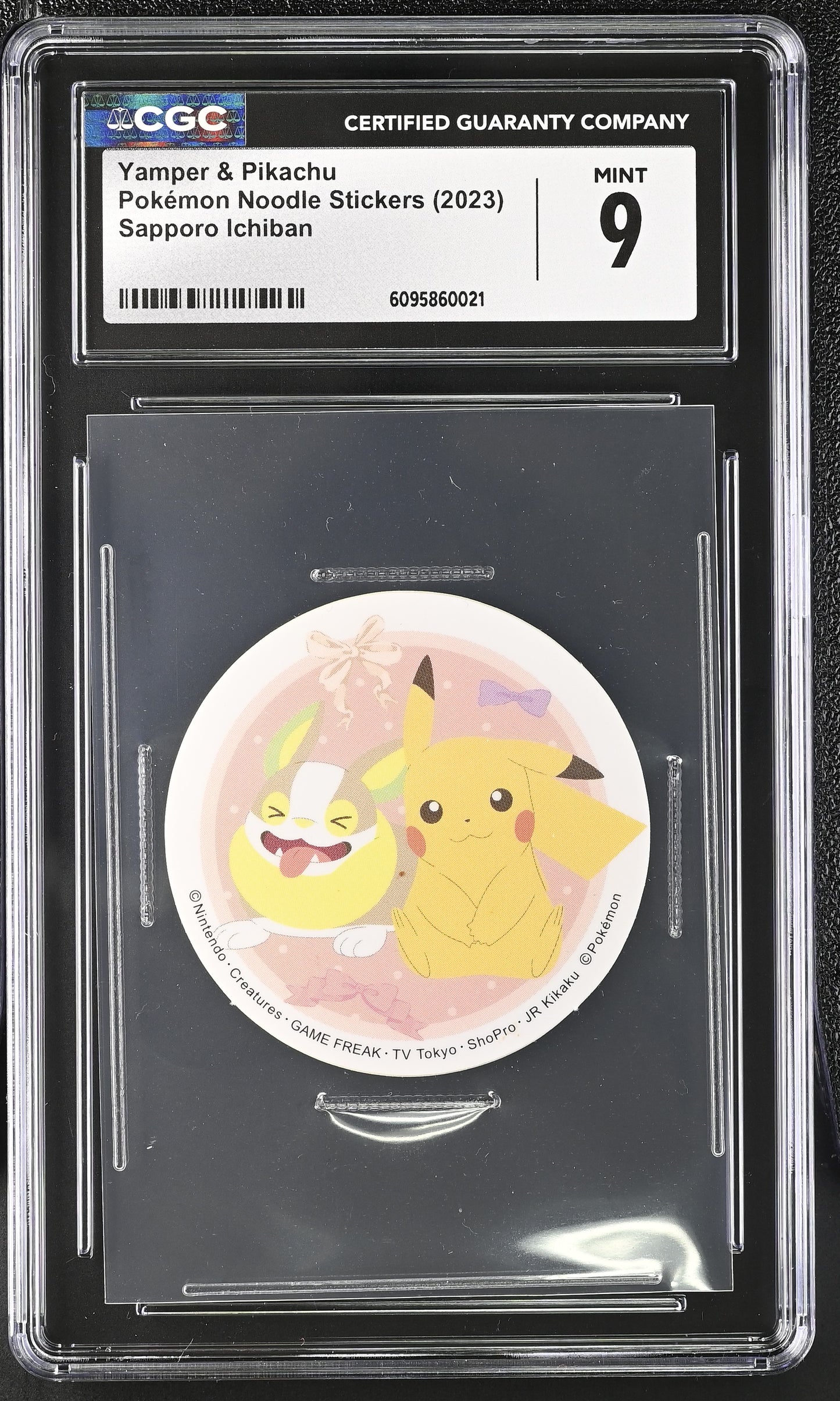 Graded Yamper & Pikachu - pokemon Noodle Stickers Pokémon Card