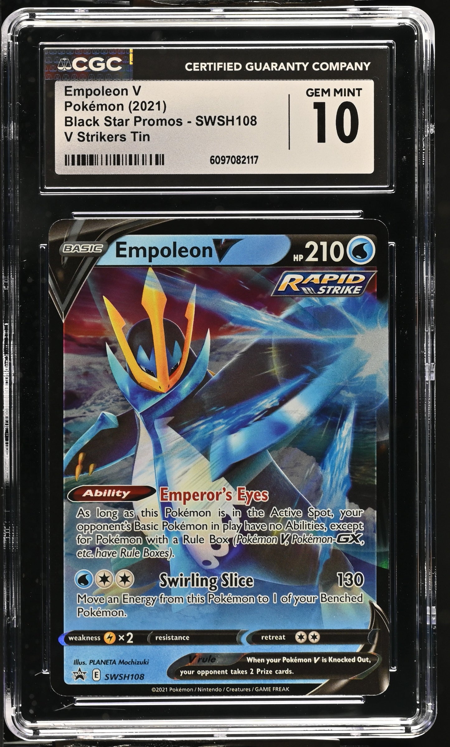 Graded Empoleon V (SWSH108) - Black Star Promos Pokémon Card