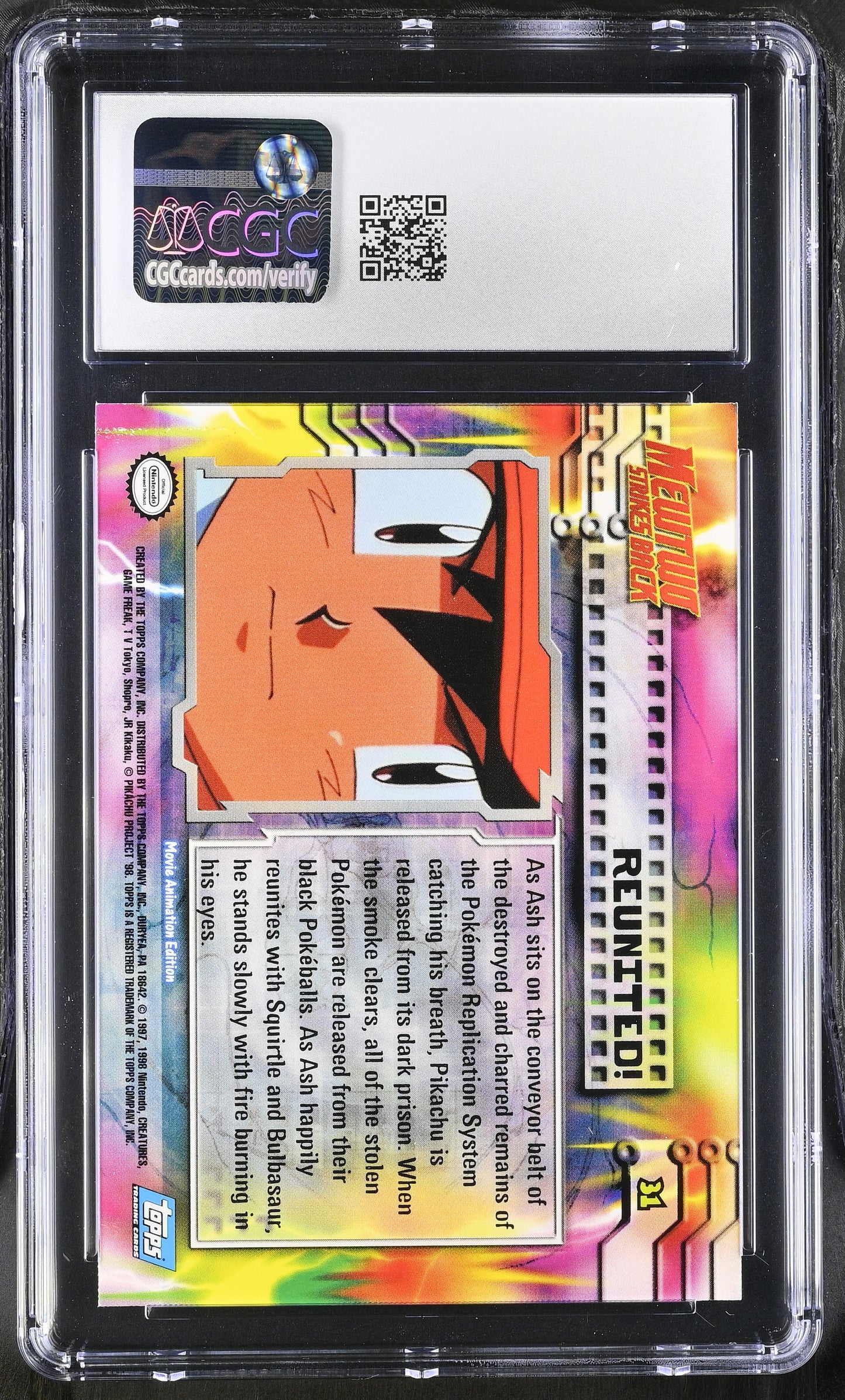 Graded Reunited! [Bulbasaur Pikachu] (31) Pokemon The First Movie - CGC 9
