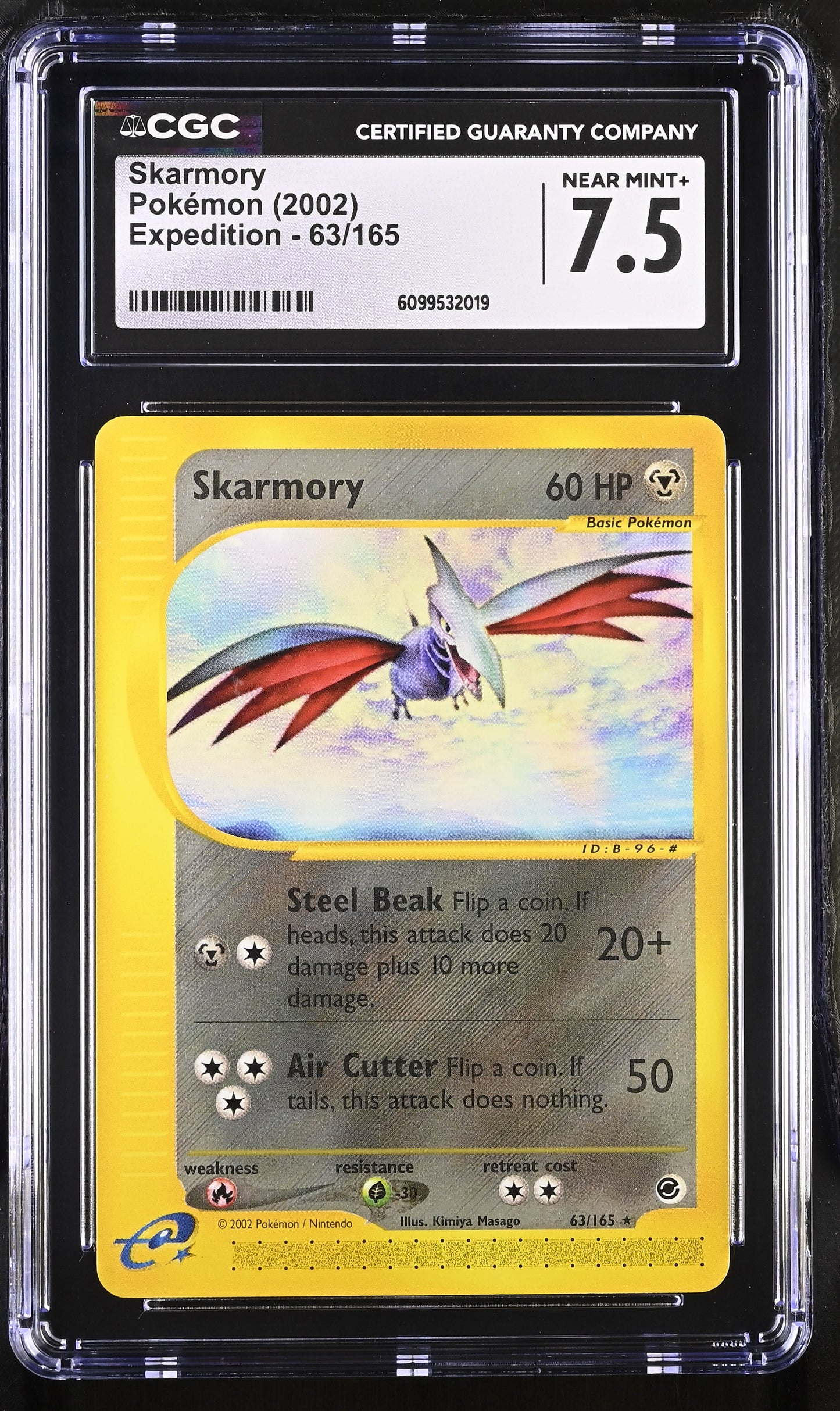 Graded Skarmory (63/165) - Expedition Pokémon Card