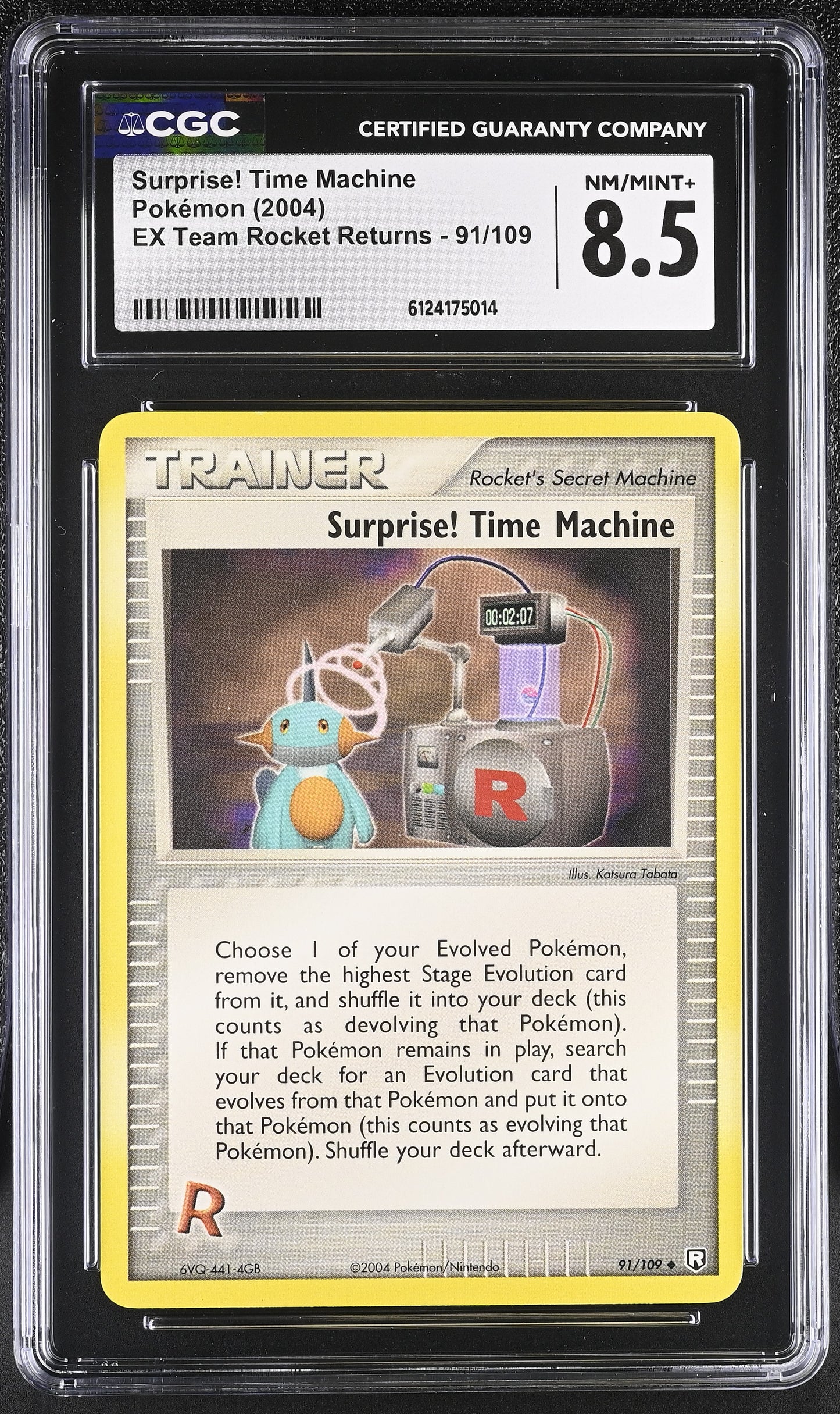 Graded Surprise! Time Machine (91/109) Pokémon Card