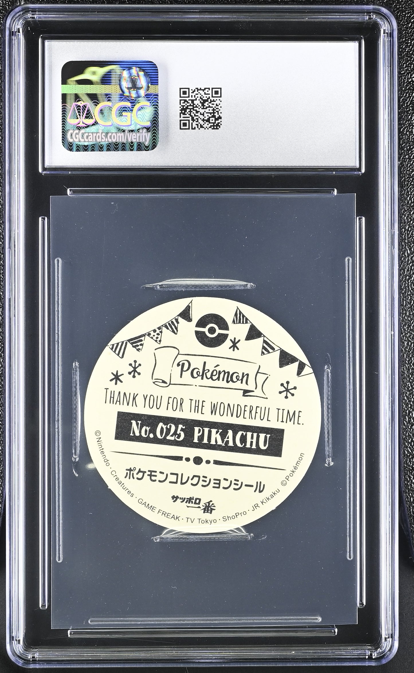 Graded Pikachu - Pokemon Noodle Stickers - CGC 9